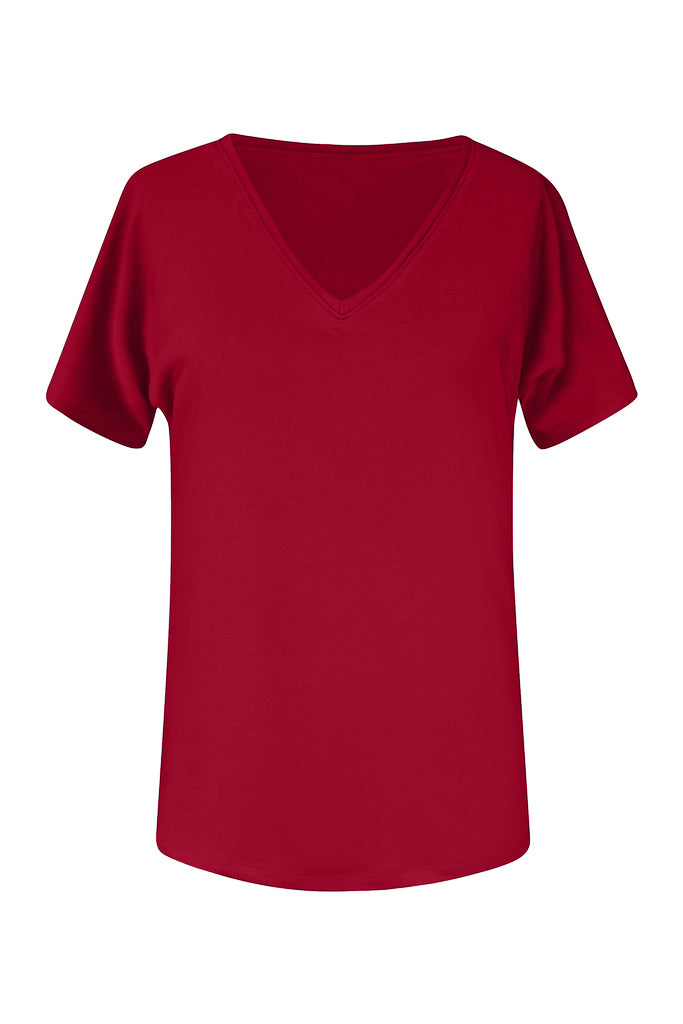 Red basic hot sale tee